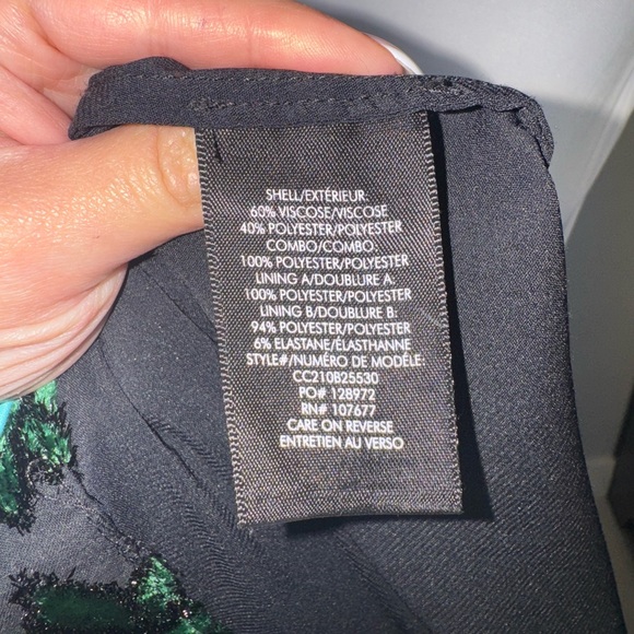 Alice + Olivia Black and Green Mini Dress - Picture 13 of 15